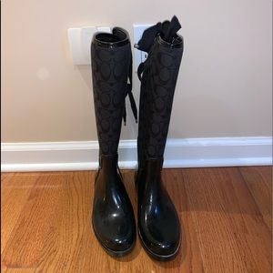 Coach rain boots